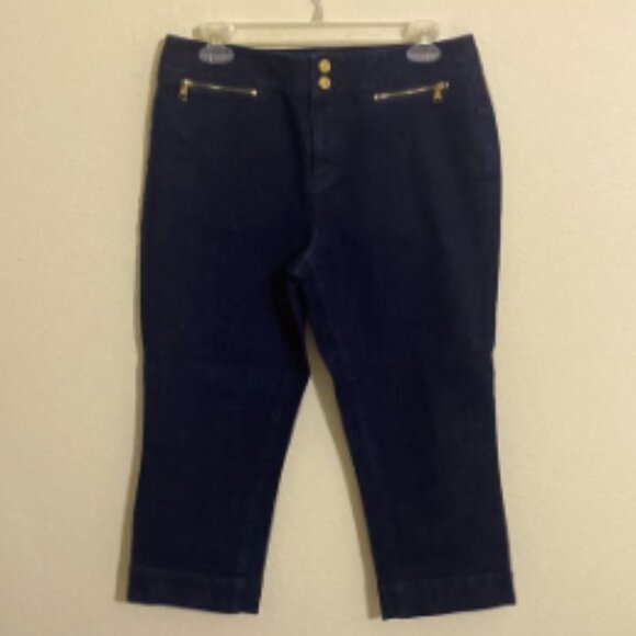 POLO RALPH LAUREN Women's Crop Dressy Denim Pants Size 8 - Picture 4 of 8